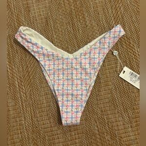 COPY - NWT FRANKIES BIKINIS ENZO CHEEKY BOTTOM - ROSE PICNIC - S